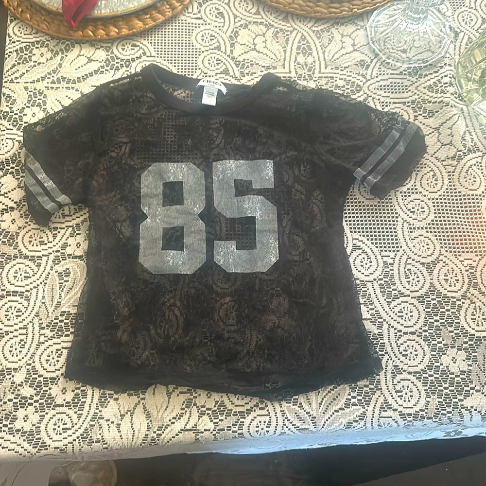Black RSQ extra large lace sport shirt.